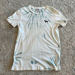 PINK tie dye T shirt size XS